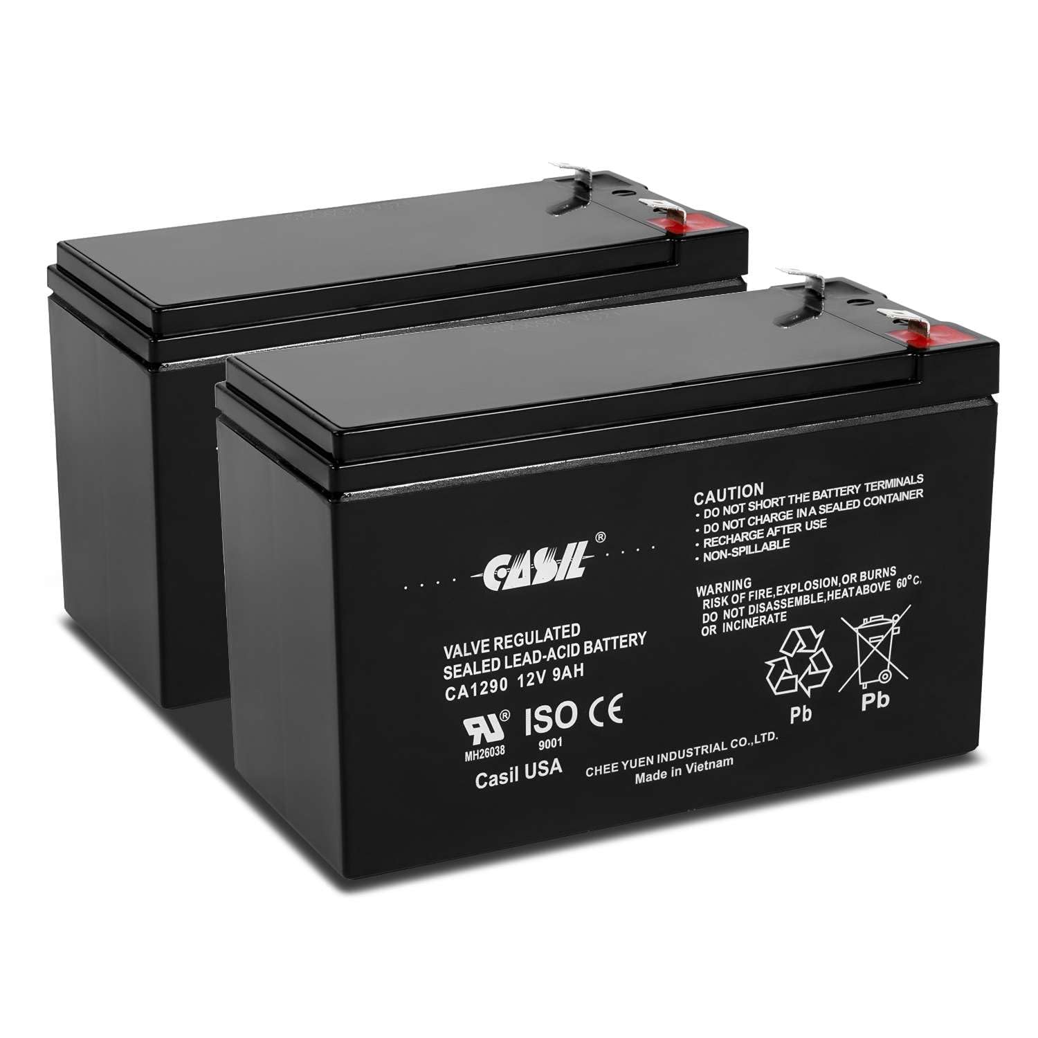 Amazon.com: Casil 12V 9Ah F2 Terminal Replacement Battery