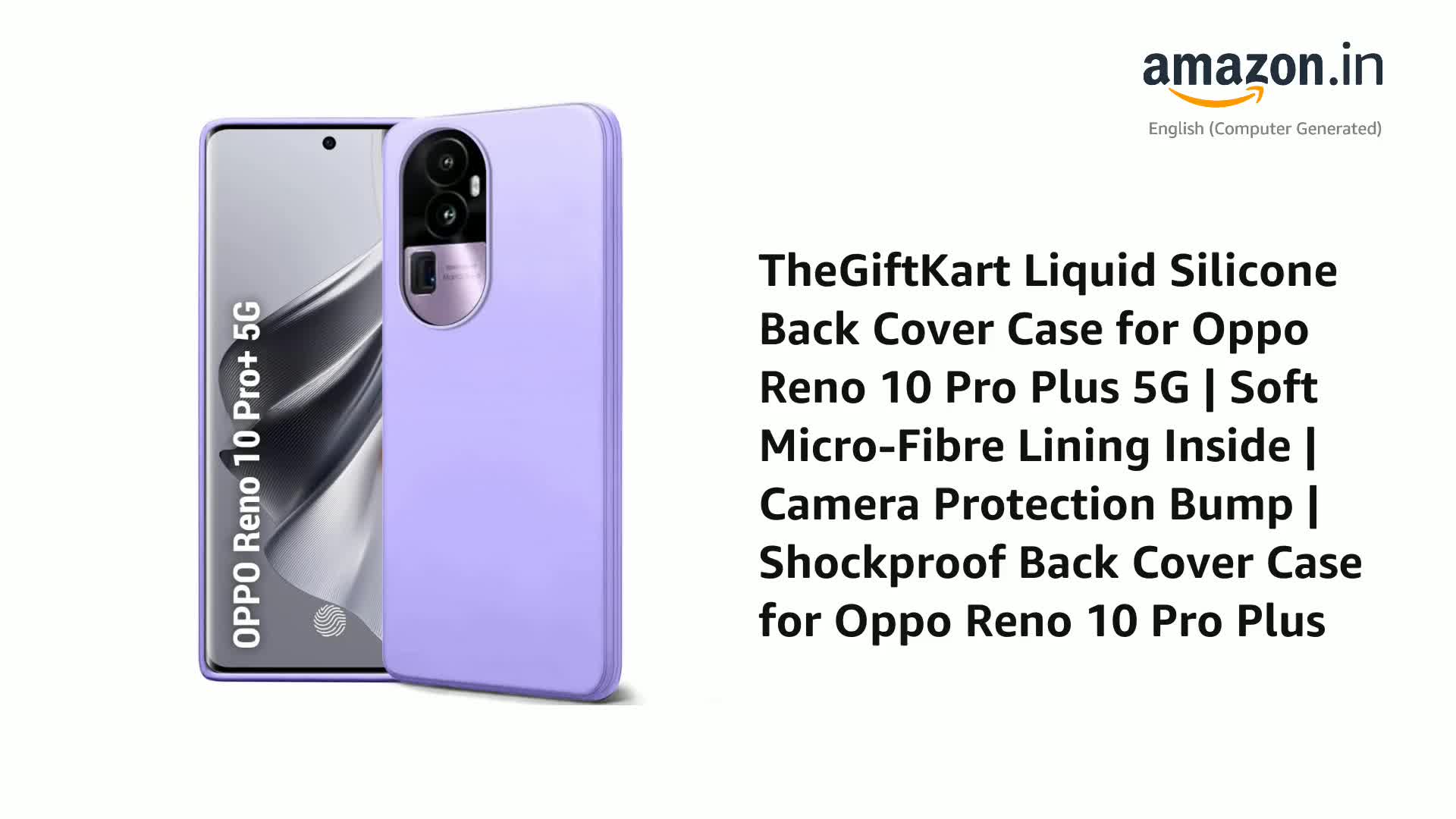 TheGiftKart Liquid Silicone Back Cover Case for Oppo Reno 10 Pro