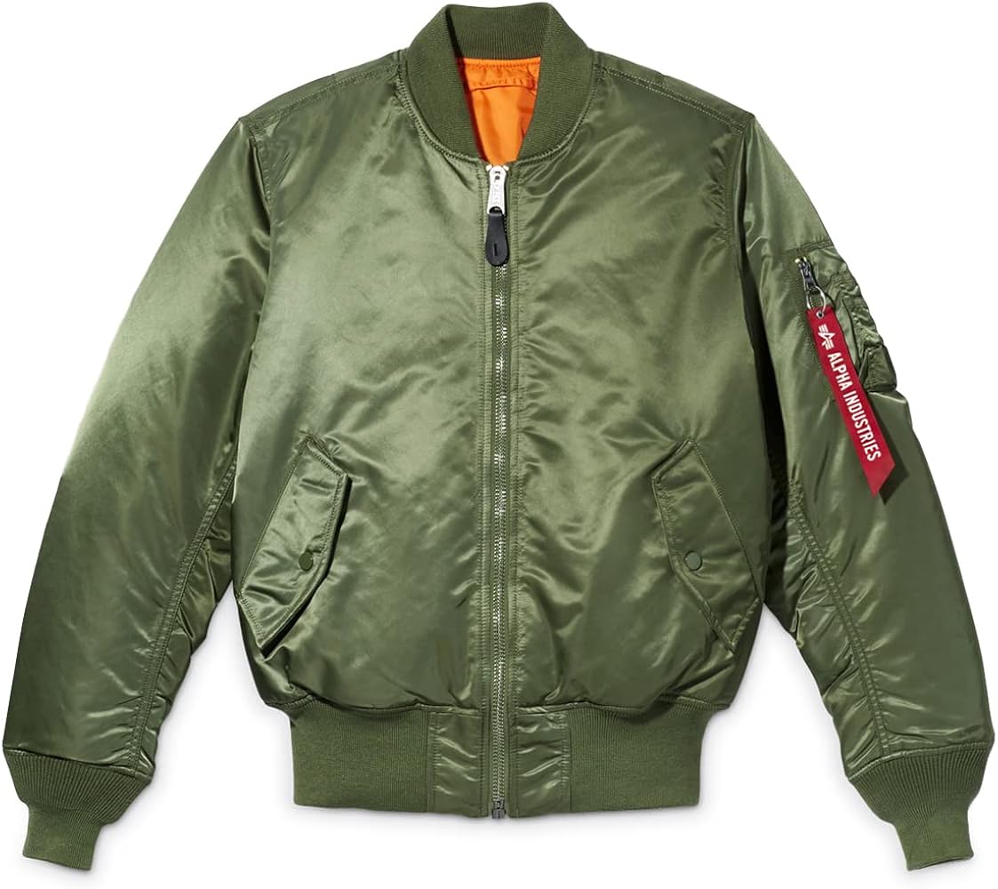 Alpha Industries Men's MA-1 Flight Jacket, Sage Green, 4XL