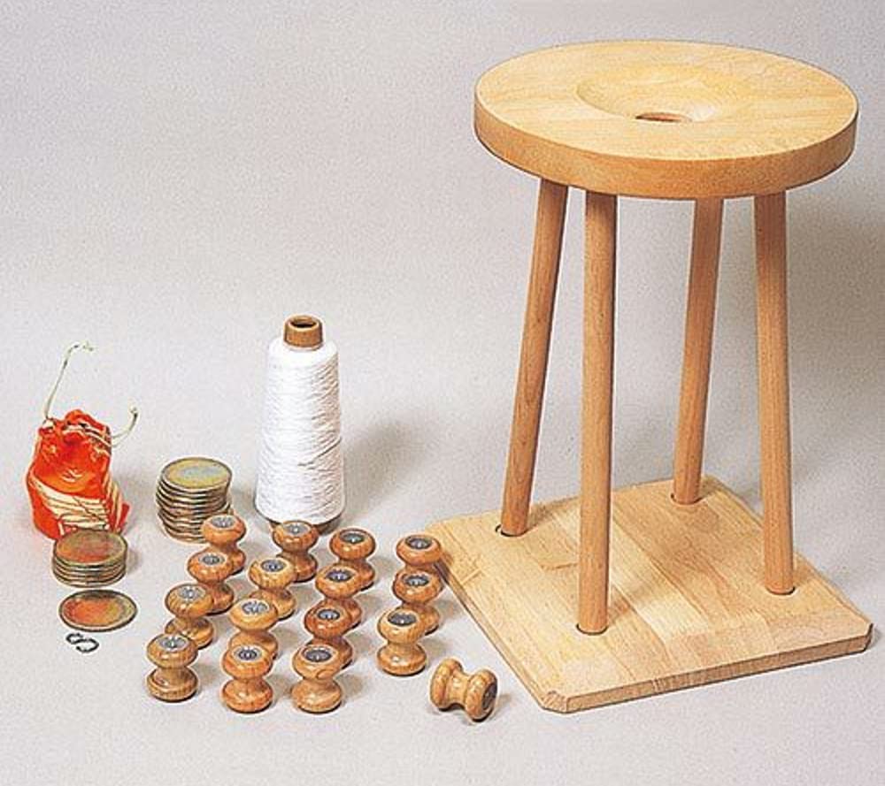 組紐台 (角台)(平芯、角芯、ぎぼし、重り付き)おもり10個セット 【公式