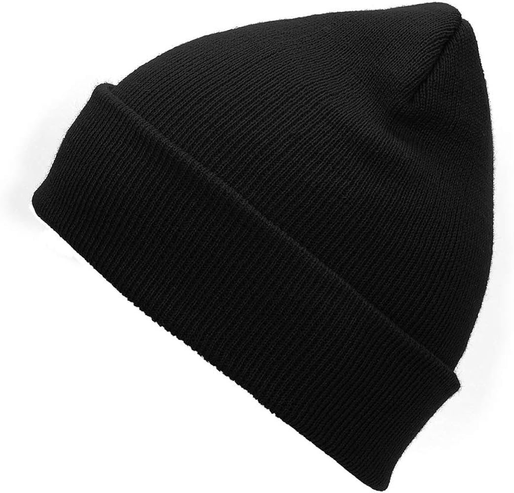 Century Star Beanie for Men Women Black Beanie Hat Soft Winter