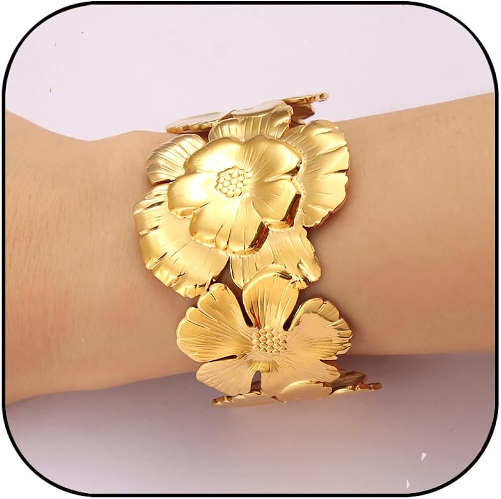 Amazon.com: Boho Vintage Gold Cuff Bracelets & Bangles for Women