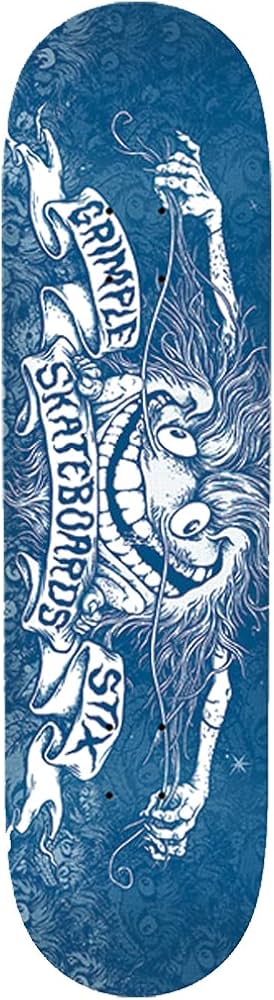 Amazon | Anti Hero スケートボードデッキ Grimple Stix ブルー