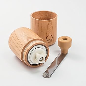 Amazon｜川崎合成樹脂 MILLU 手挽きコーヒーミル ウッド 欅(KEYAKI) MI