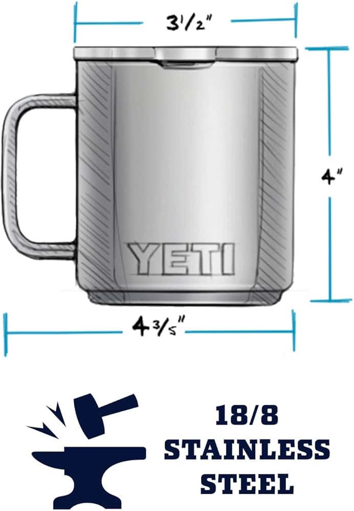 Amazon.co.jp: YETI Rambler 10 oz Stackable Mug, Vacuum Insulated