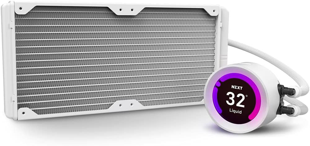 Amazon | NZXT KRAKEN Z63 ホワイト 簡易水冷CPUクーラー 液晶モニタ