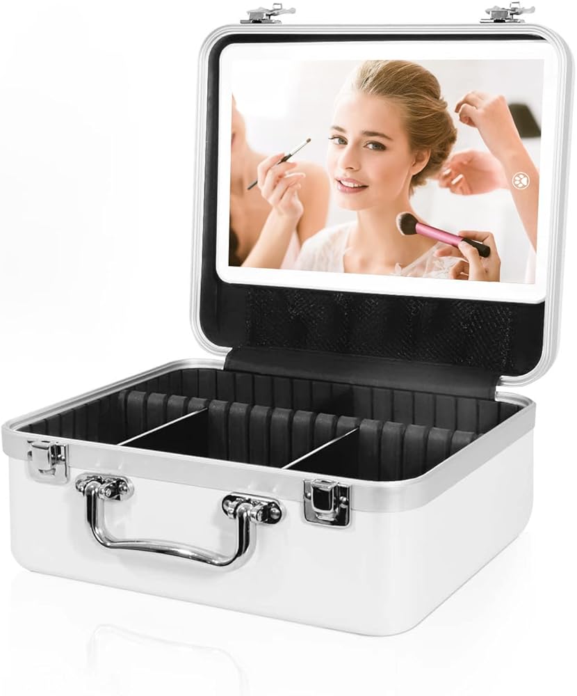 Amazon.co.jp: FENCHILIN コスメボックス メイクボックス 鏡付き 化粧