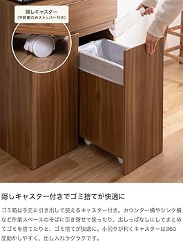 Amazon.co.jp: 家具350 ゴミ箱 分別 45Lゴミ袋対応 ダストボックス