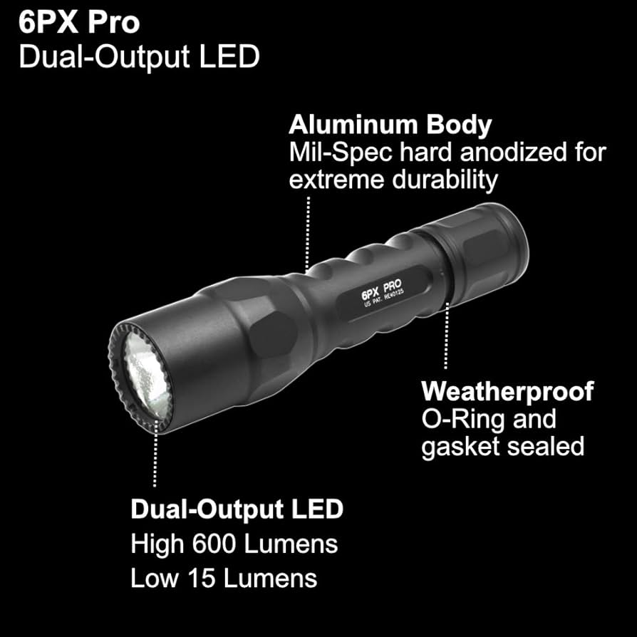 シュアファイア 6PX PRO ハンドライト バッテリー付き Amazon | 【国内