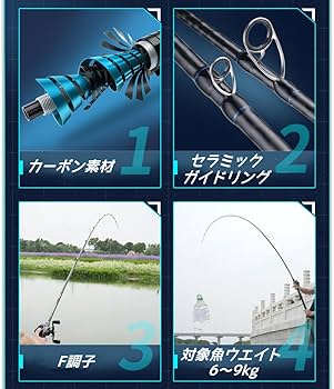 Amazon | ritutou ライギョロッド 雷魚用竿 ナマズロッド 鯰釣り 超硬