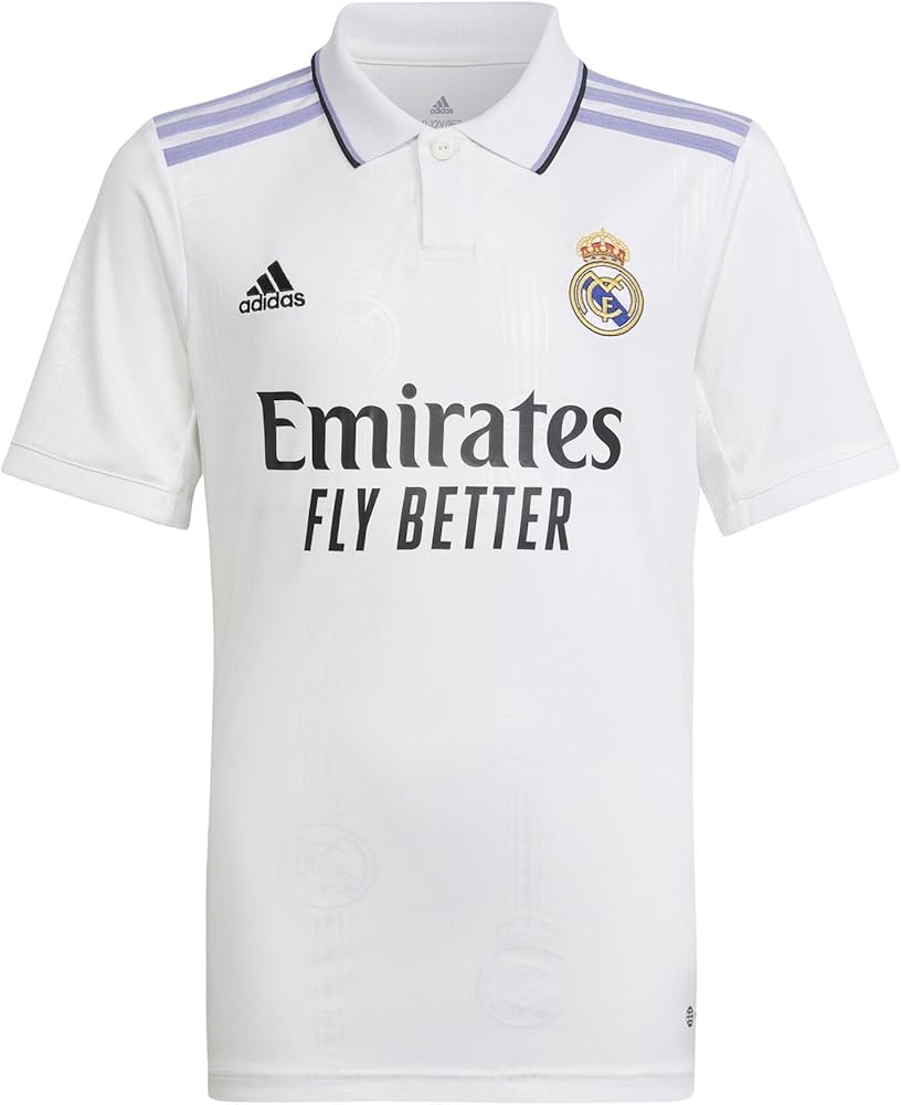 Amazon.com: adidas Real Madrid Home Youth Jersey 22/23 (YXS) White