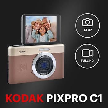 Kodak Pixpro C1 - Ultrakompakte Digitalkamera | 13MP BSI CMOS, 4X