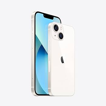 Amazon.com: Apple iPhone 13 (128GB, Starlight) [Locked] + Carrier