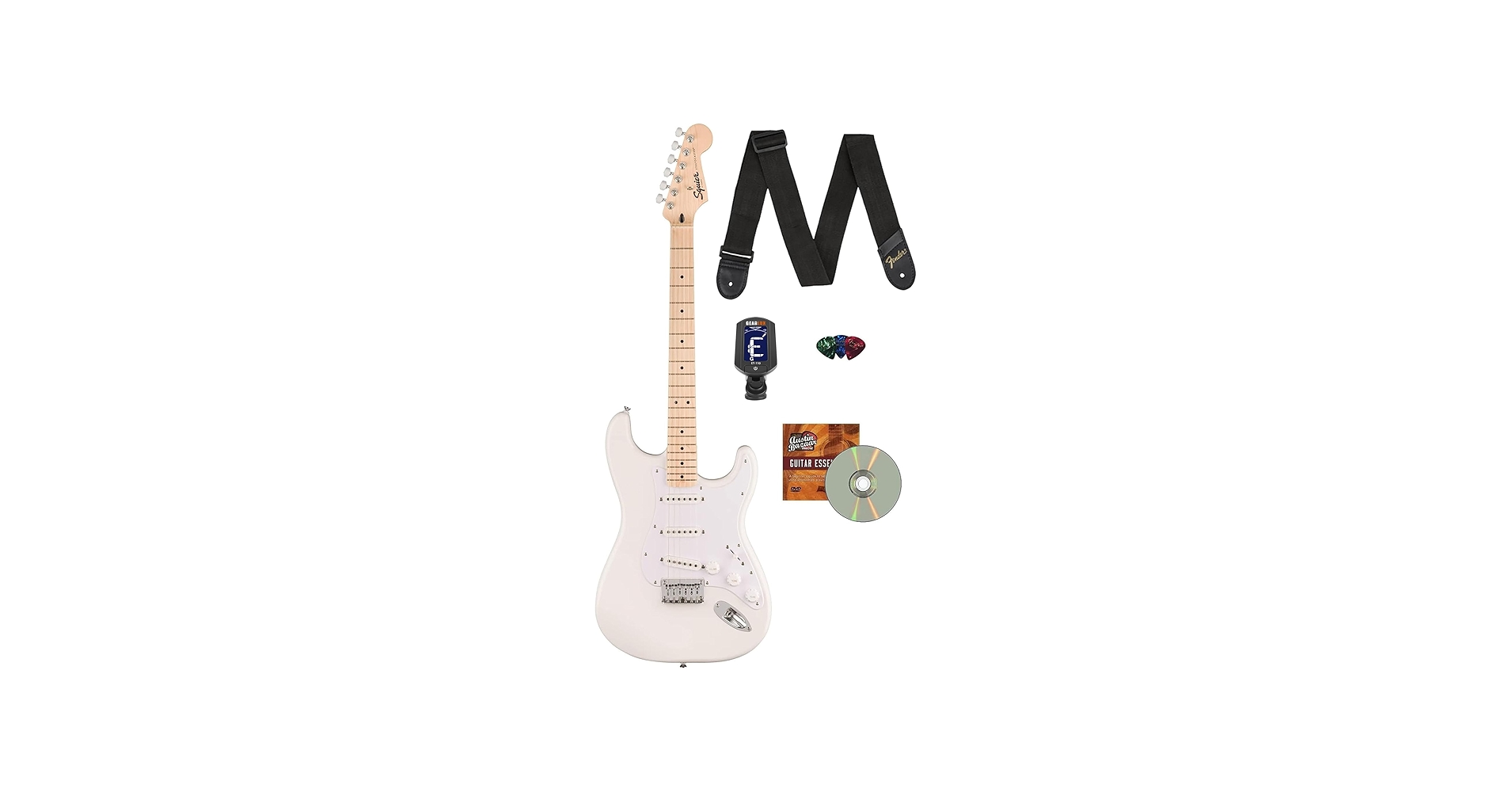Amazon.com: Fender Squier Sonic Stratocaster HT - Arctic White