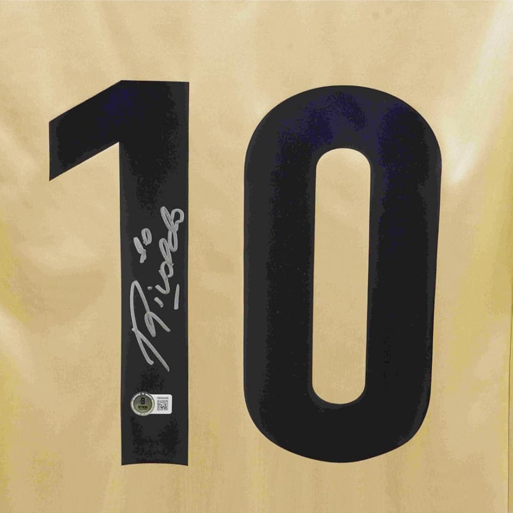 Amazon.com: Rivaldo Signed Barcelona Away Soccer Jersey #10, with
