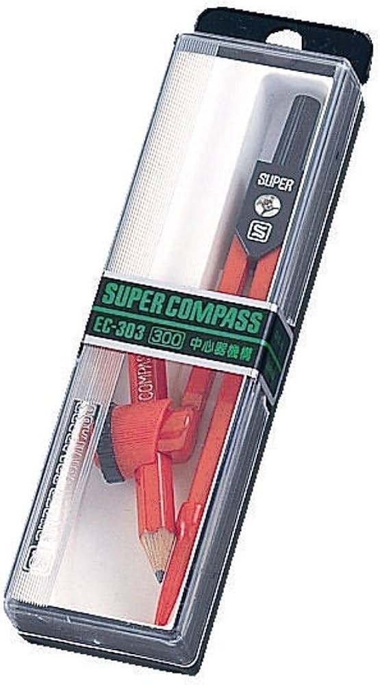 Amazon | ソニック スーパーコンパス 鉛筆用 赤 EC-303-R | 製図用品
