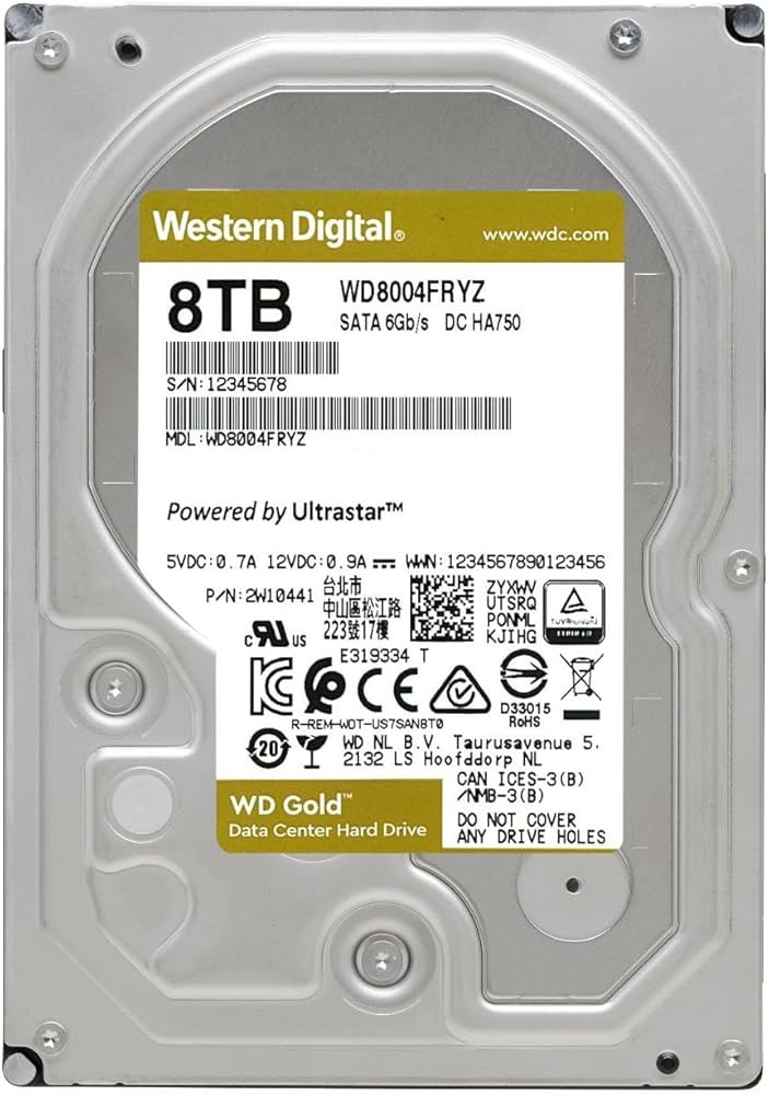 Amazon | Western Digital HDD 8TB WD Gold エンタープライズ 3.5