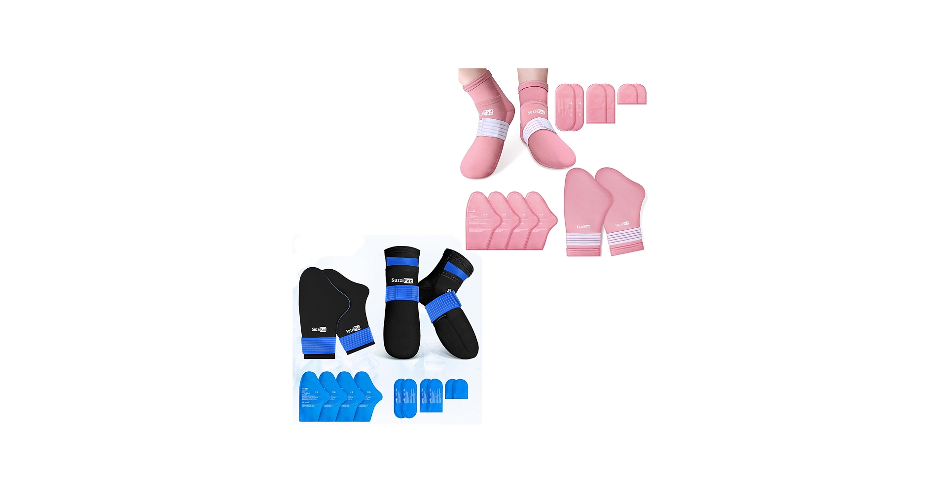 Amazon.com: SuzziPad Cold Therapy Socks & Hand Ice Pack, Cold
