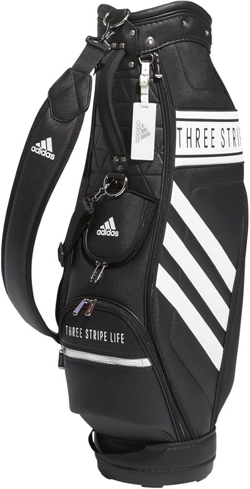 adidas THREE STRIPE LIFE ゴルフバッグ 美品] adidas THREE STRIPE
