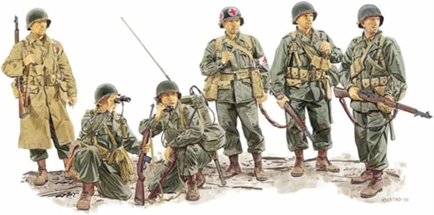 Amazon | ドラゴン 1/35 第二次世界大戦 アメリカ第1軍兵士 ライン川