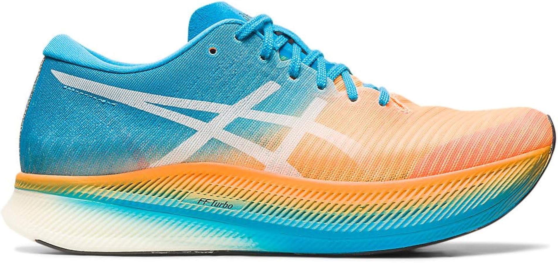 Amazon | ASICS メンズ METASPEED スカイランニングシューズ, オレンジ