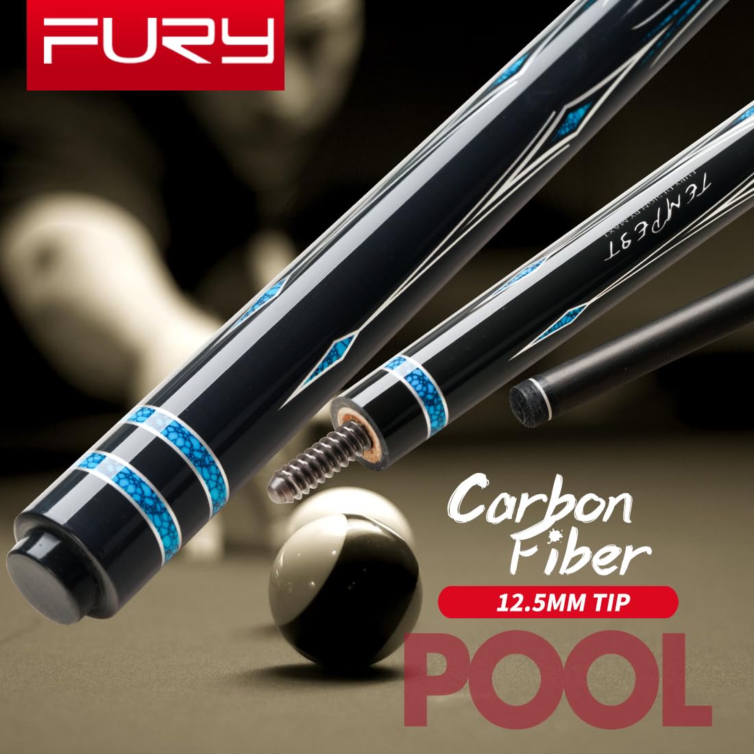 Amazon.co.jp: Fury Billiard AFシリーズ カーボンファイバープール