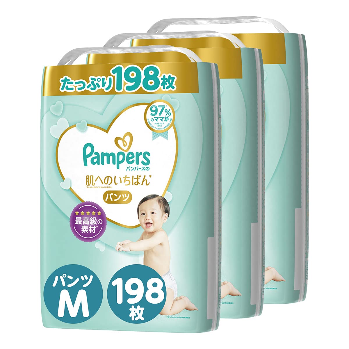 Pampers おむつ Mサイズ 62枚入り 5パック Pampers おむつ Mサイズ 62