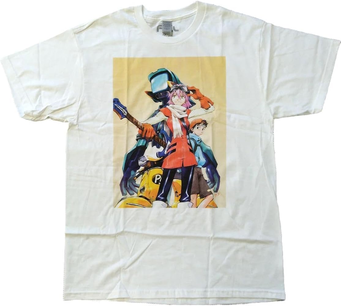 Amazon.co.jp: フリクリ Tシャツ Lサイズ FLCL アニメTシャツ 海外