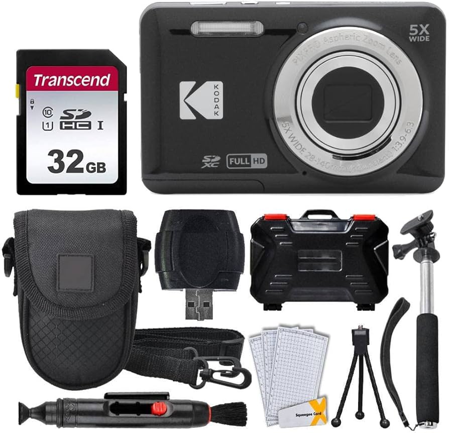 Amazon.com : Kodak PIXPRO FZ55 Digital Camera (Black) + 32GB