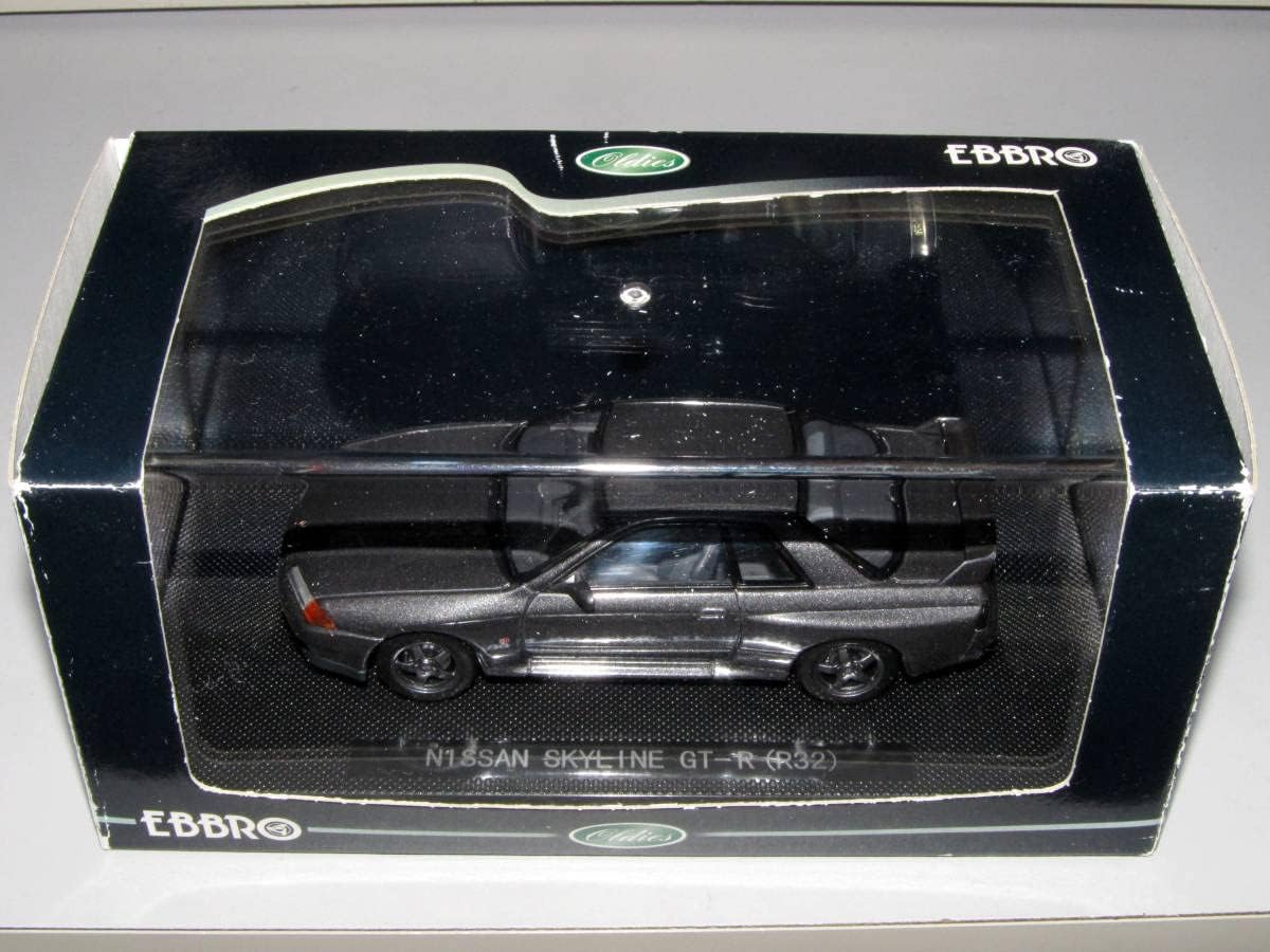 NISSAN □エブロ 1/43【日産 スカイライン GT-R R32 (ガングレー