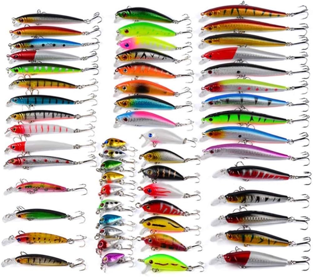 Amazon | 56個 釣具セット ハードルアー 多種類 釣り初心者 釣りルアー