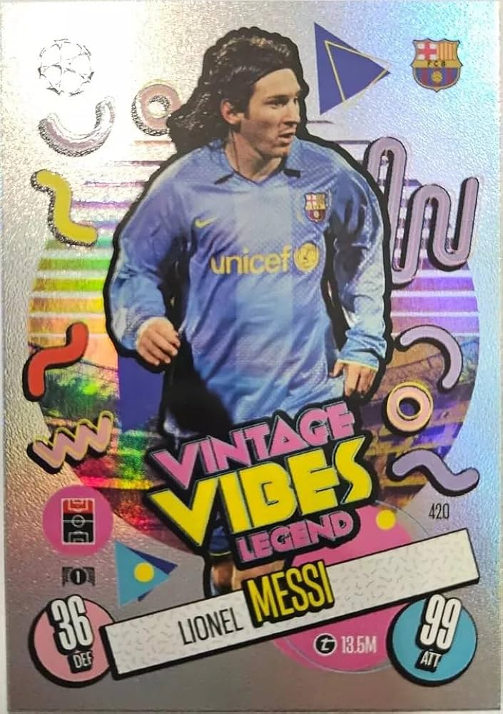 Amazon.com: Match Attax 2024 2025 Lionel Messi Vintage Vibes
