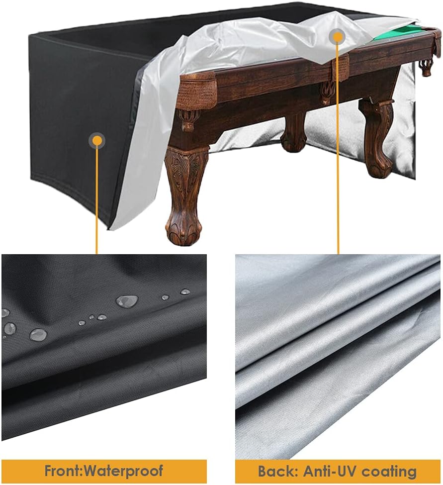 ビリヤード テーブル カバー 9フィート用 防水 （色ブラウン
