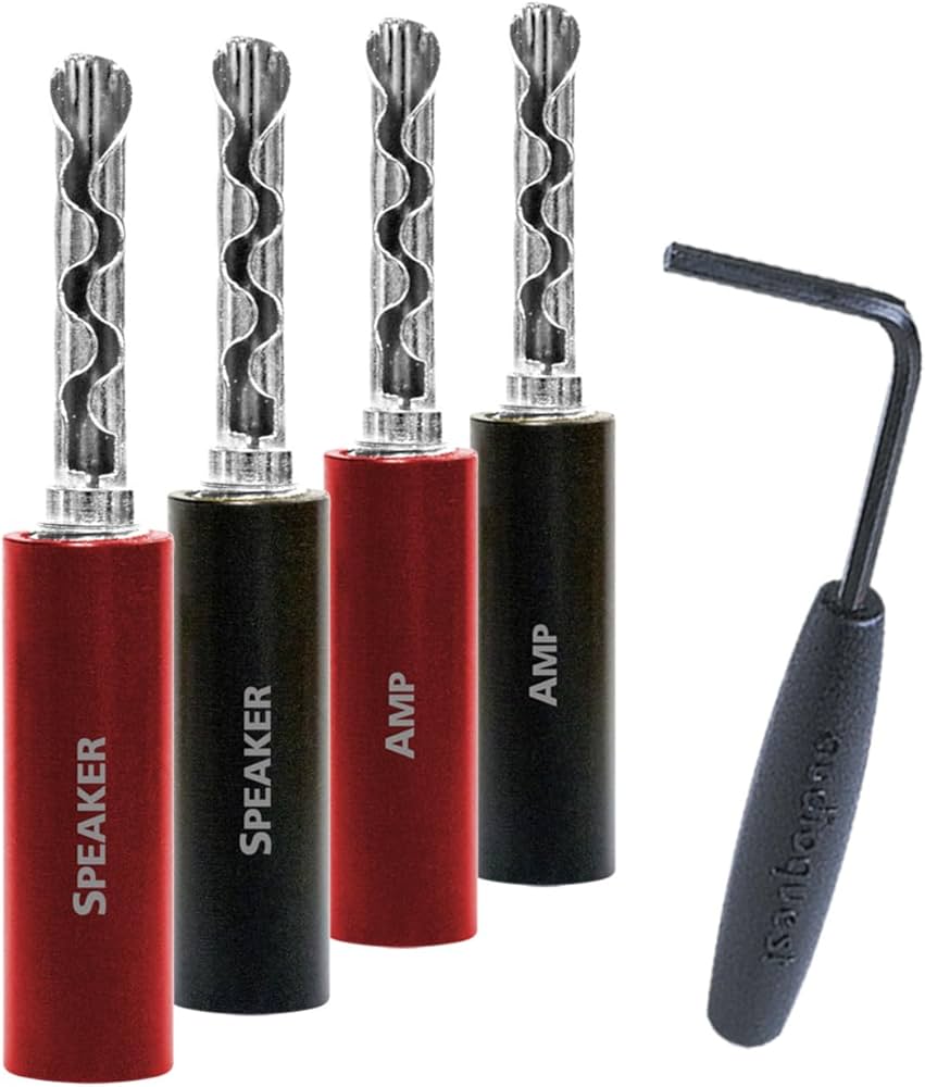 Amazon.com: AudioQuest SureGrip® 100 Banana Speaker Connectors
