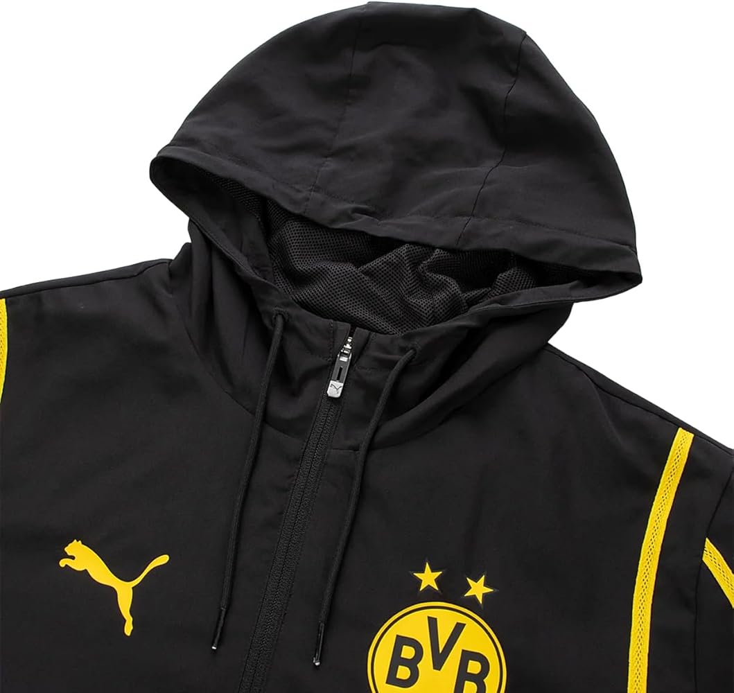Amazon.com: PUMA Borussia Dortmund Pre-Match Woven Jacket 2024 (US