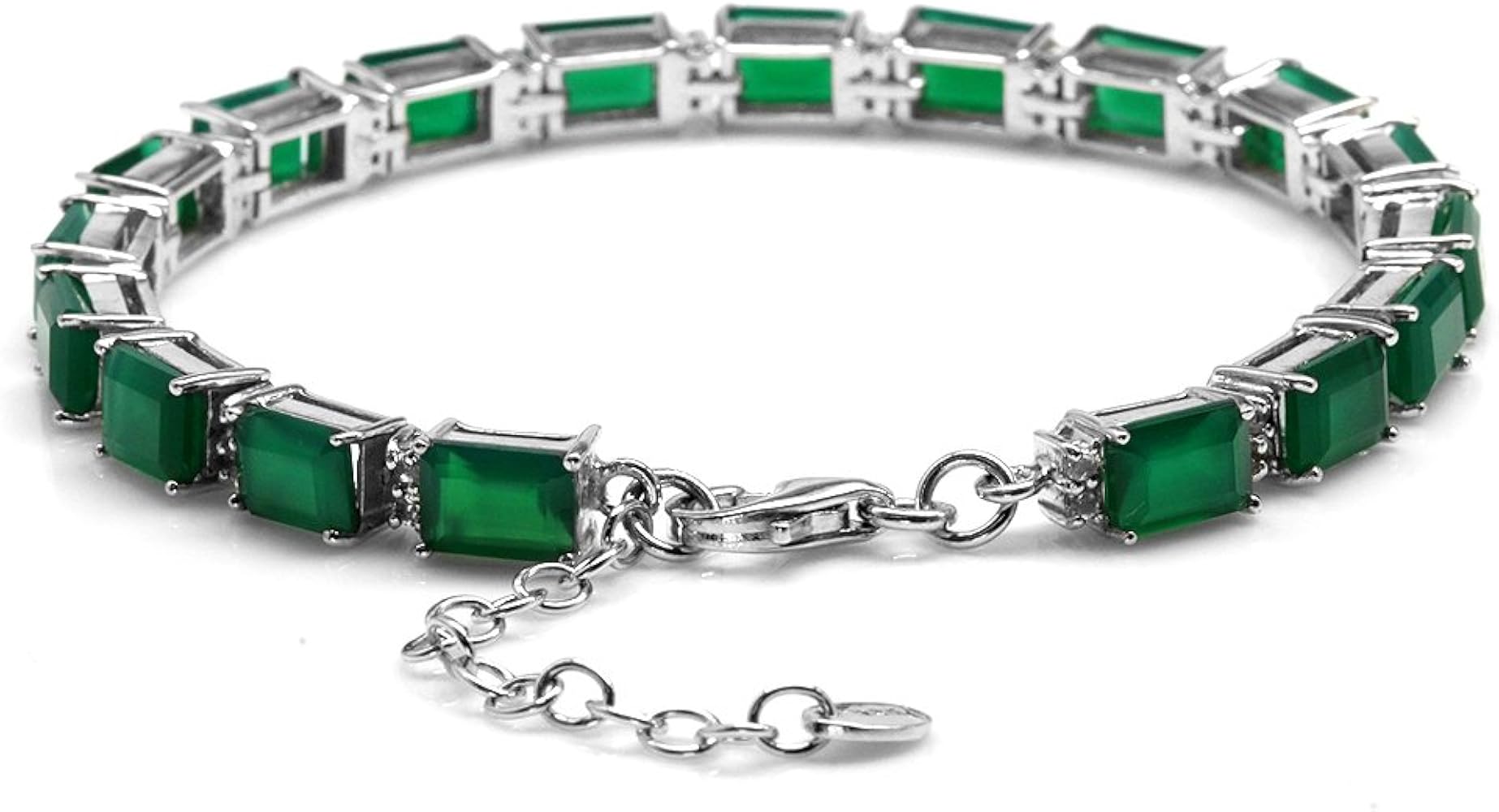 Amazon | Silvershake 17.1ct. 八角形エメラルドグリーンメノウ