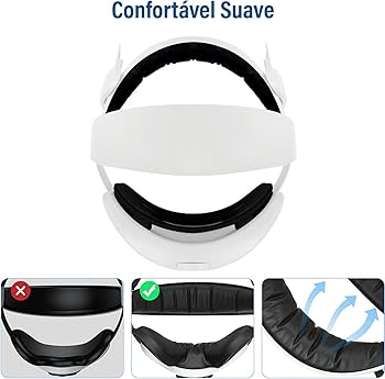 Alça de cabeça para Oculus Quest 2, substituição da Elite Strap