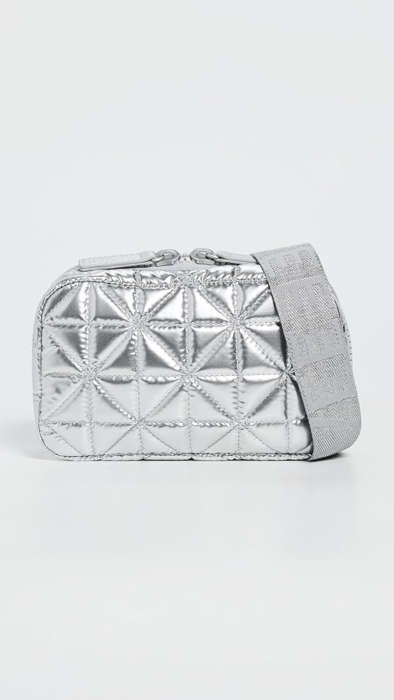 Amazon.com: Vee Collective Women's Vee Belt Bag Chrome Metallic