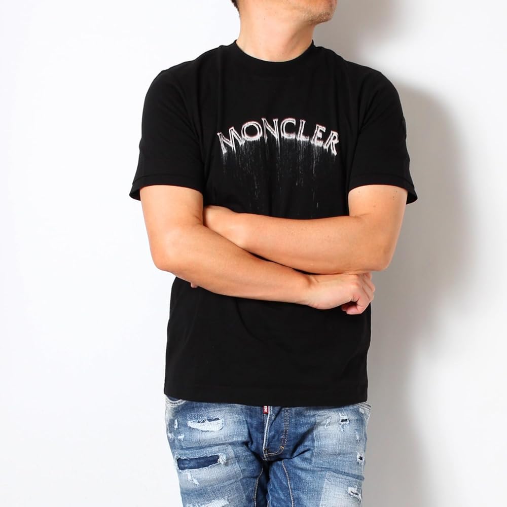 Amazon | [モンクレール] 24SS メンズ デザインロゴプリント Tシャツ