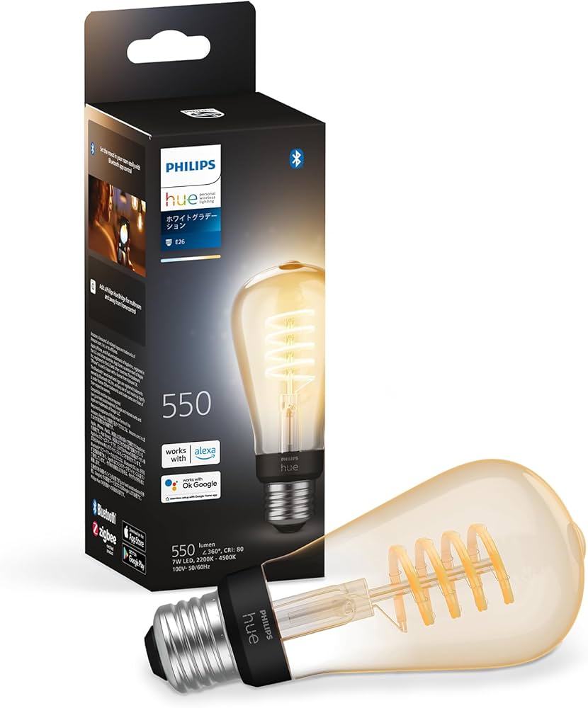 Amazon | フィリップスヒュー(Philips Hue) スマート電球 フィラメント