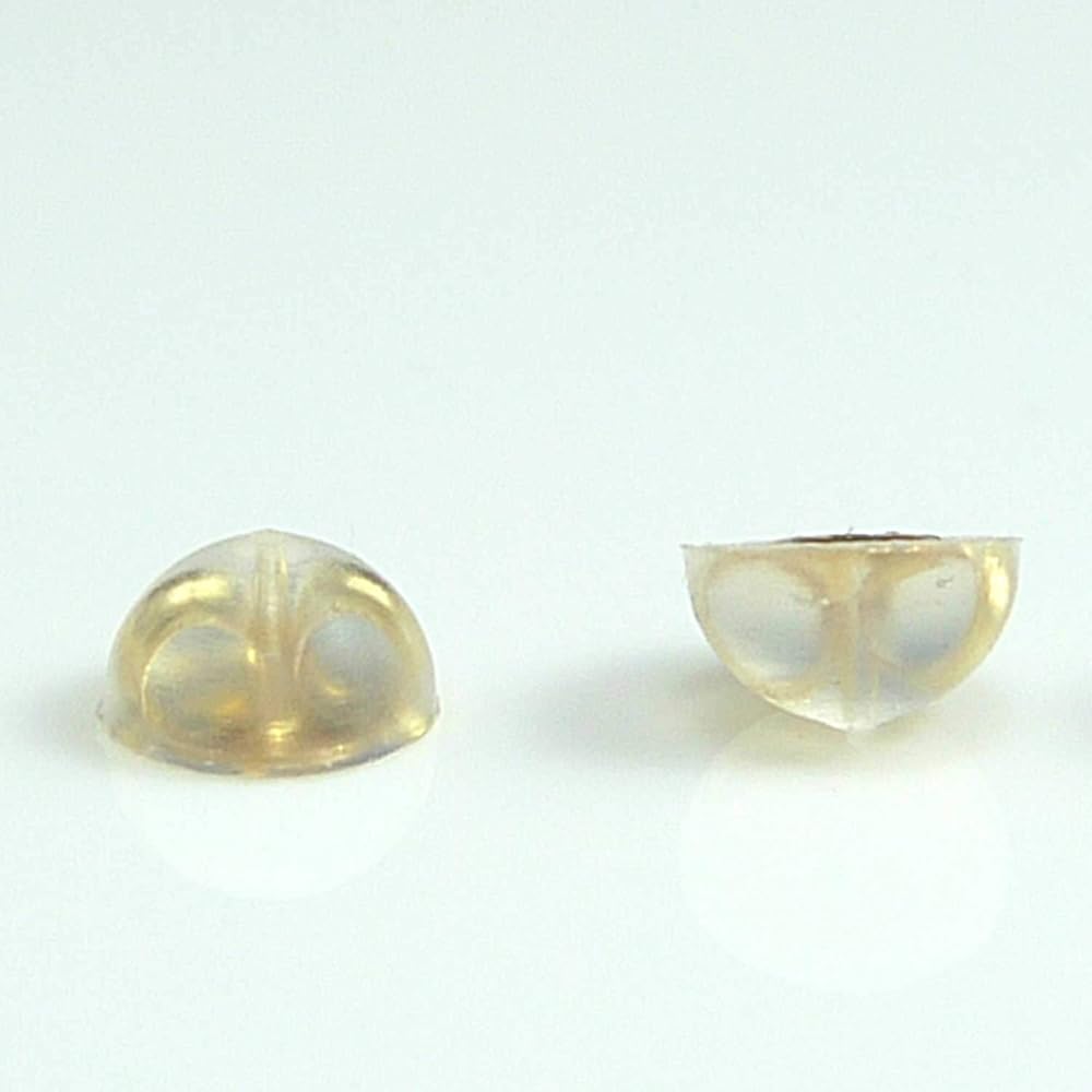 Amazon | ピアスキャッチK18(18金)ダブルロック・2ペア(4コ)セット