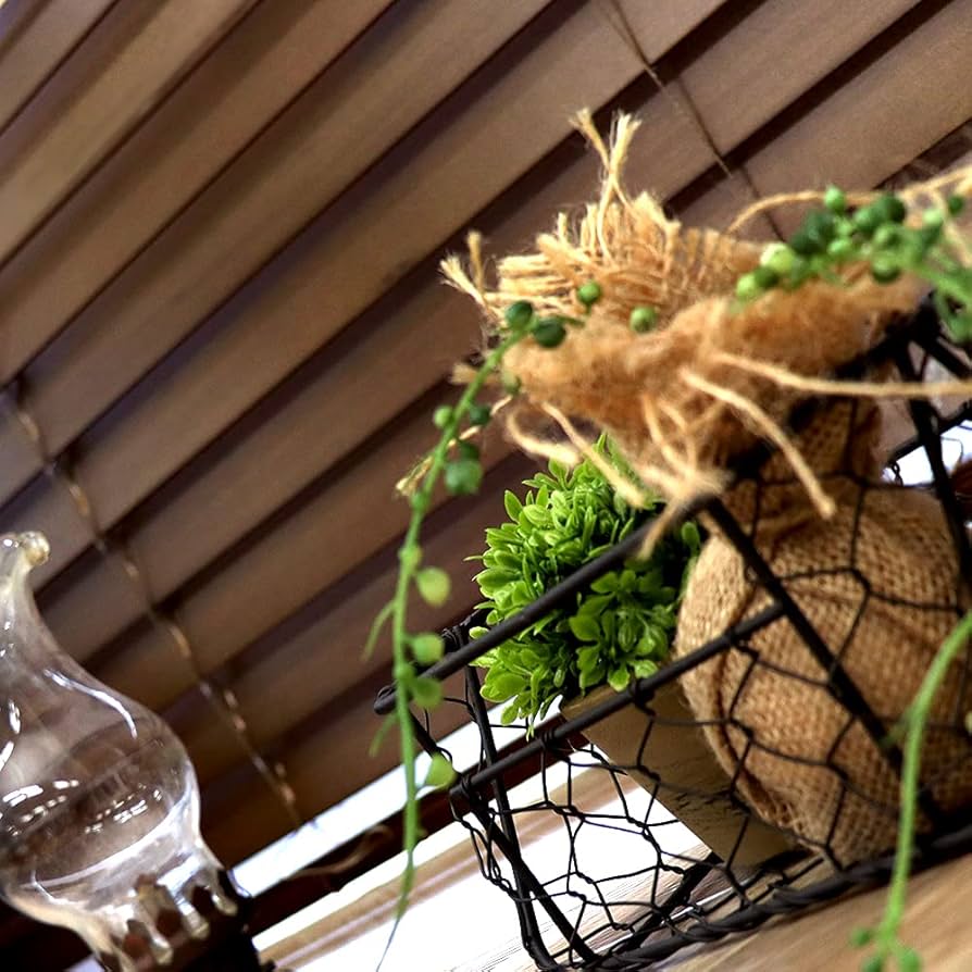 Amazon｜[窓美人] 木製タイプ 「ウッドブラインド」 ダークブラウン