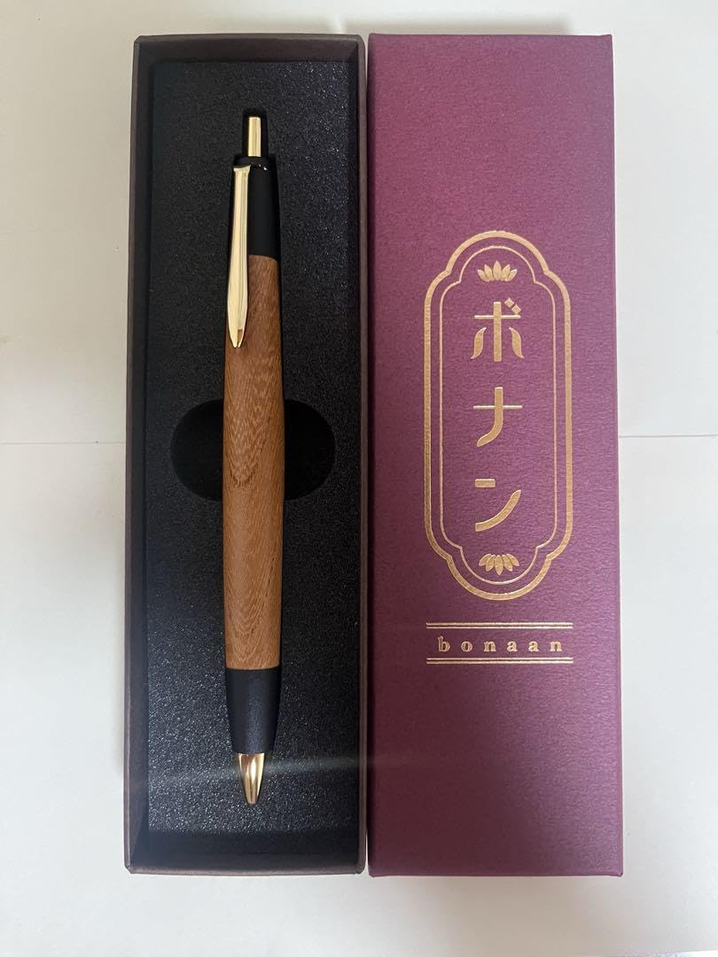 Amazon.co.jp: 野原工芸似 ボナンペン 欅シャーペン 真鍮金具 蜜蝋