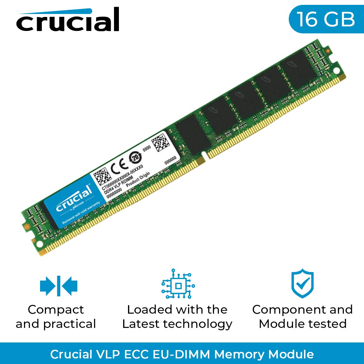 Amazon.co.jp: Crucial DDR4-2666 16GB/2Gx72 VLP ECC/REG CL19