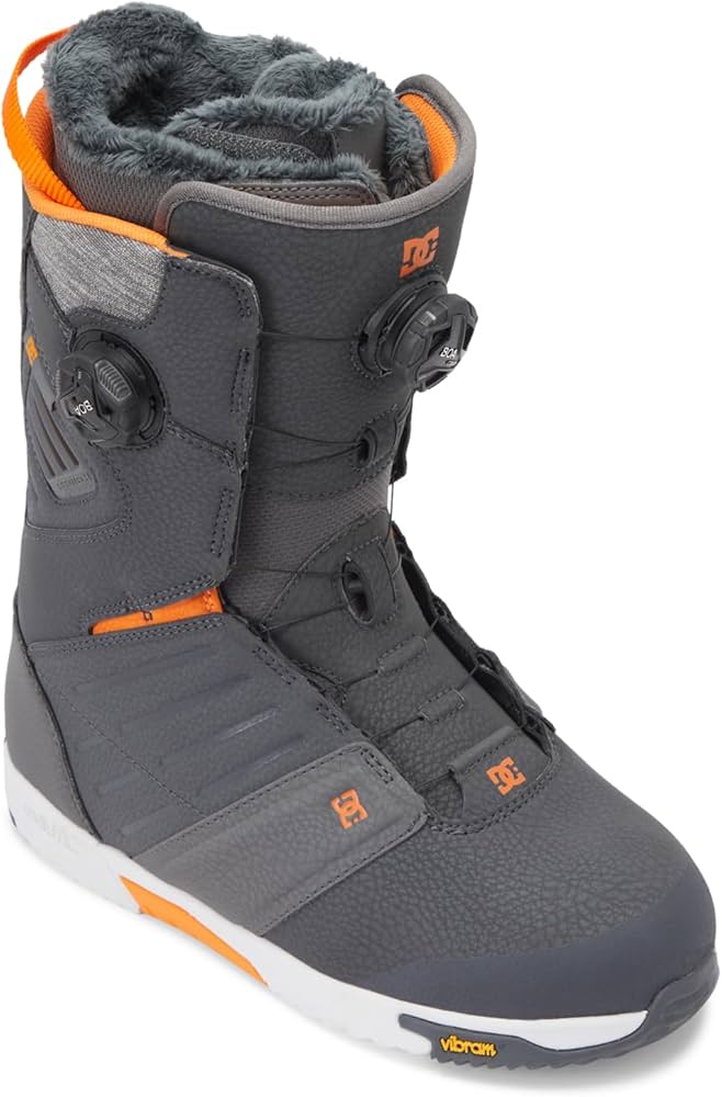 Amazon.com : DC Judge Dual BOA Snowboard Boots Grey/Grey/Orange 8