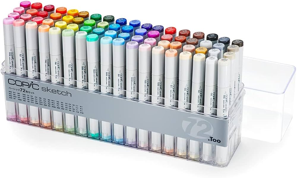 Amazon.co.jp: Too コピック スケッチ ベーシック 72色セット : 文房具