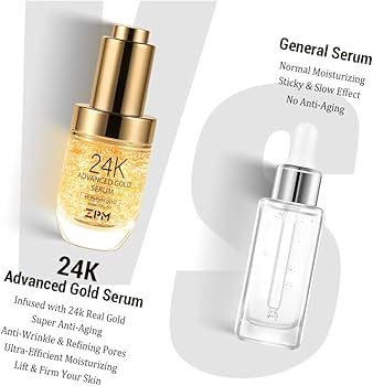 Amazon.com: 24K Gold Anti Aging Face Serum Moisturizer Enriched