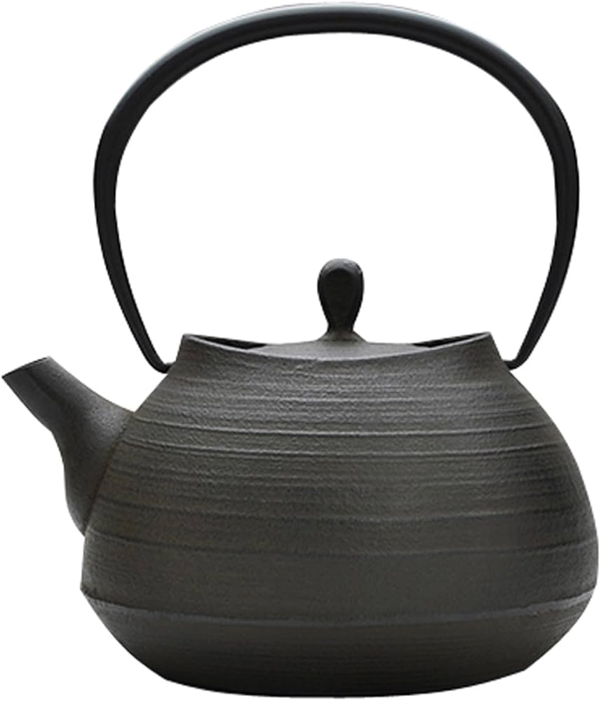 Amazon｜南部鉄器：壱鋳堂 鉄瓶 刷毛目 Kettle hakeme 1L W18×D15×H20