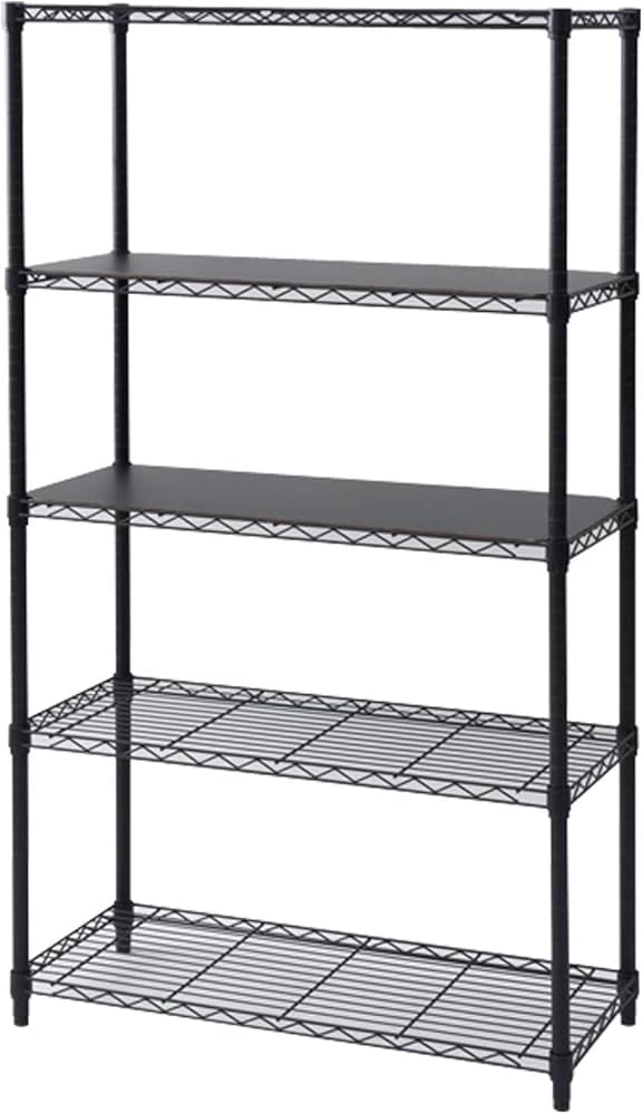 Amazon｜[山善] ラック スチールラック本体 棚 5段 ハイタイプ 収納棚