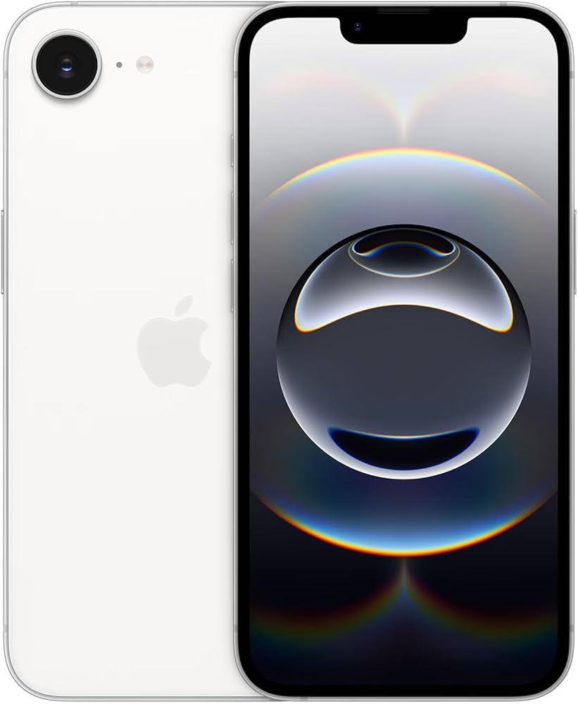 Amazon.com: Apple iPhone 16e, 128GB, eSIM, White - Unlocked